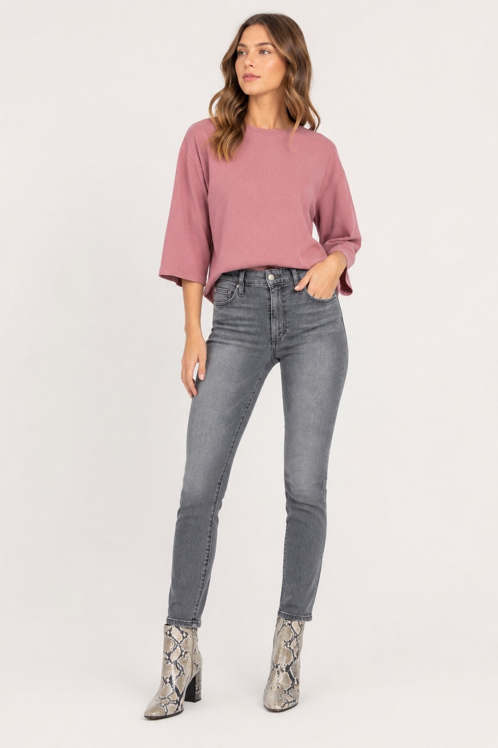 Joe’s Jeans The Charlie High Rise Skinny Ankle Gray Wash Jeans Women’s Size 23